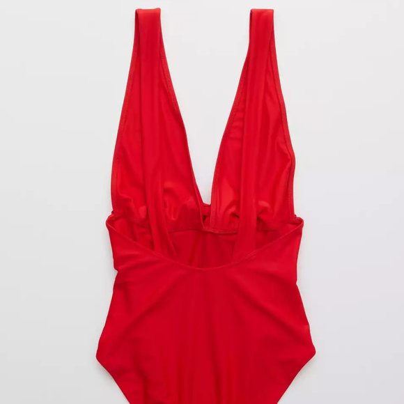 NWT Aerie Plunge One Piece Swimsuit in Chi… - Picture 6 of 10